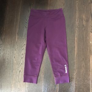 Reebok purple leggings, Adult Small
